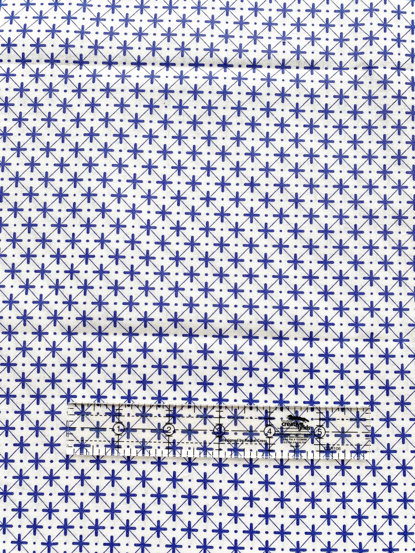 Blue cross on Squares