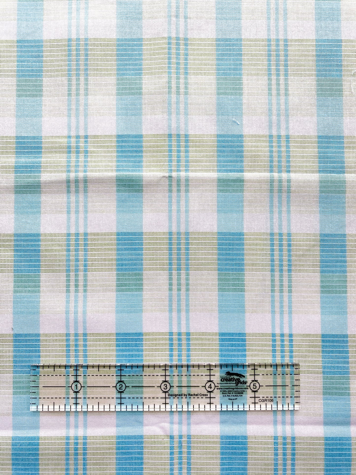 Blue and Green Check