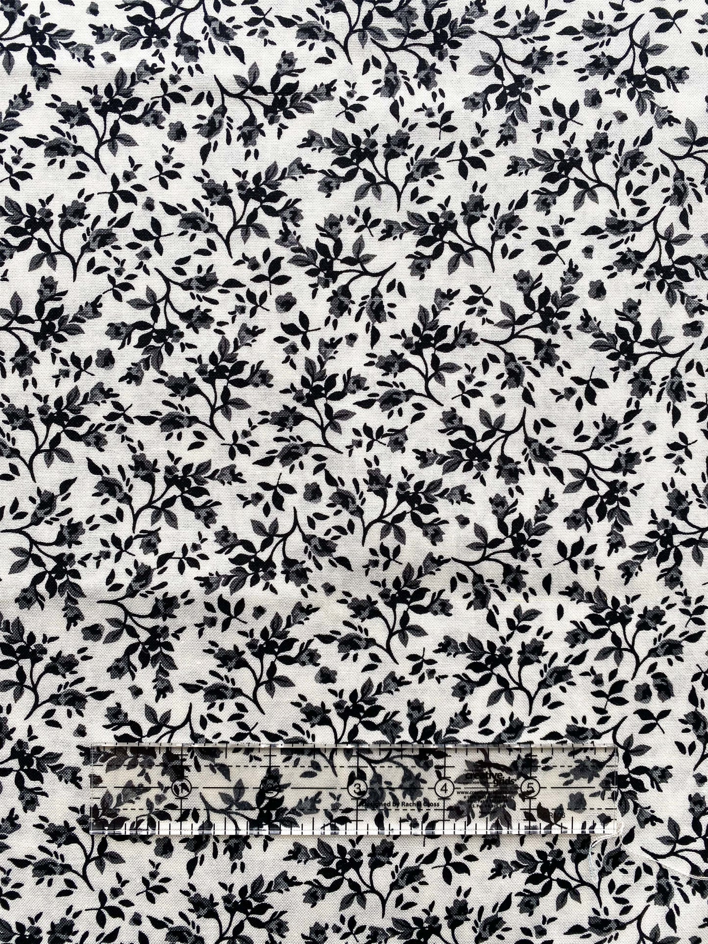 Black and White Floral