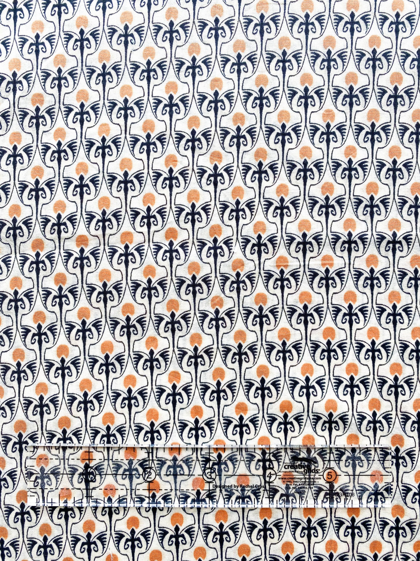 Black and Orange Geometric