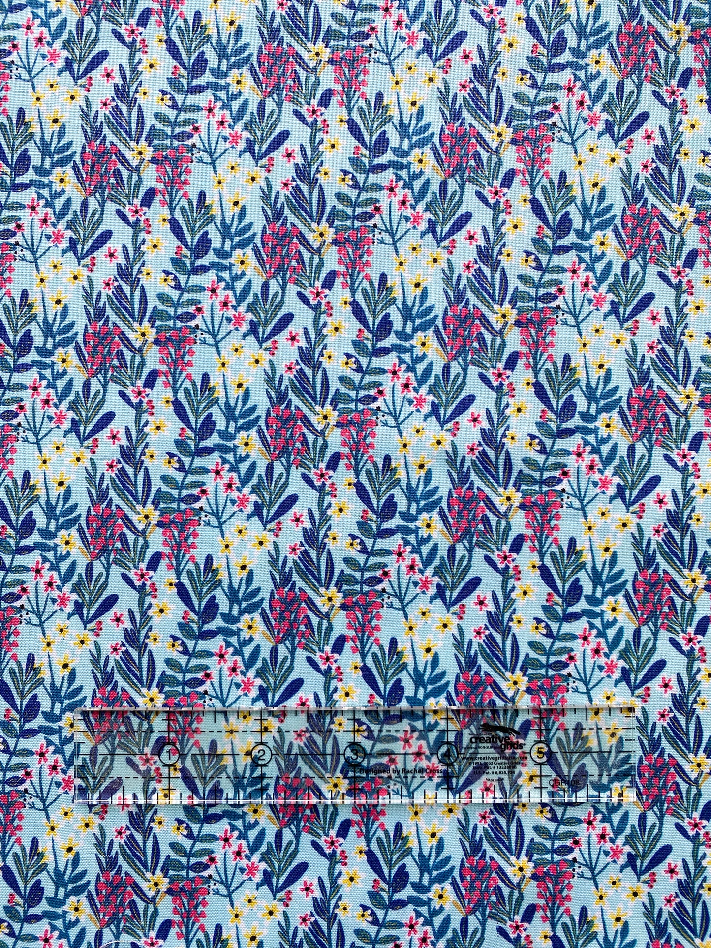 Floral Meadow on Aqua