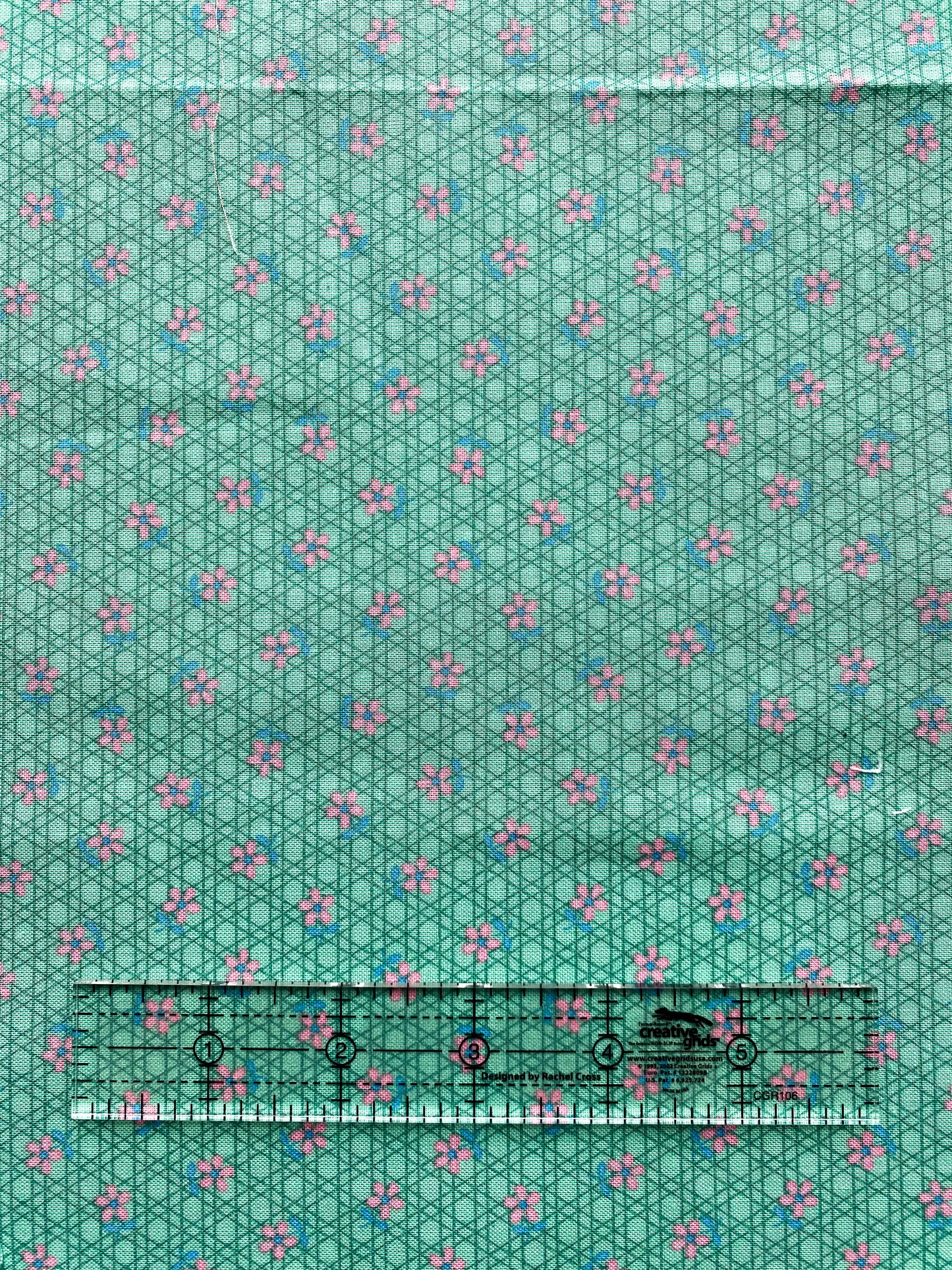 Pink Flower on Green