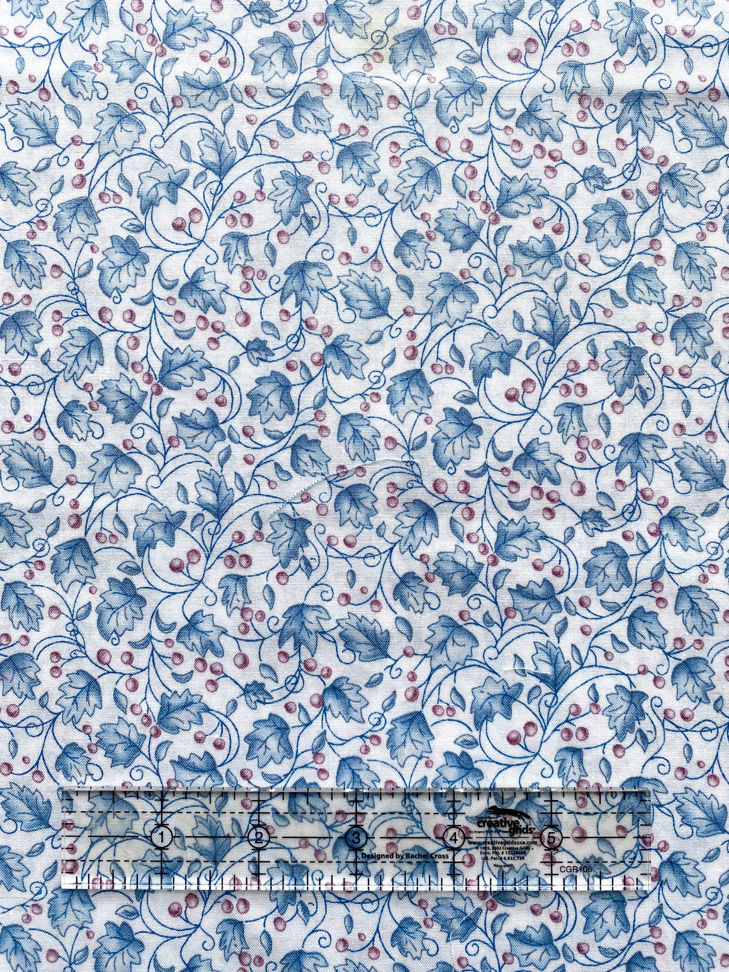 Blue Vines on White