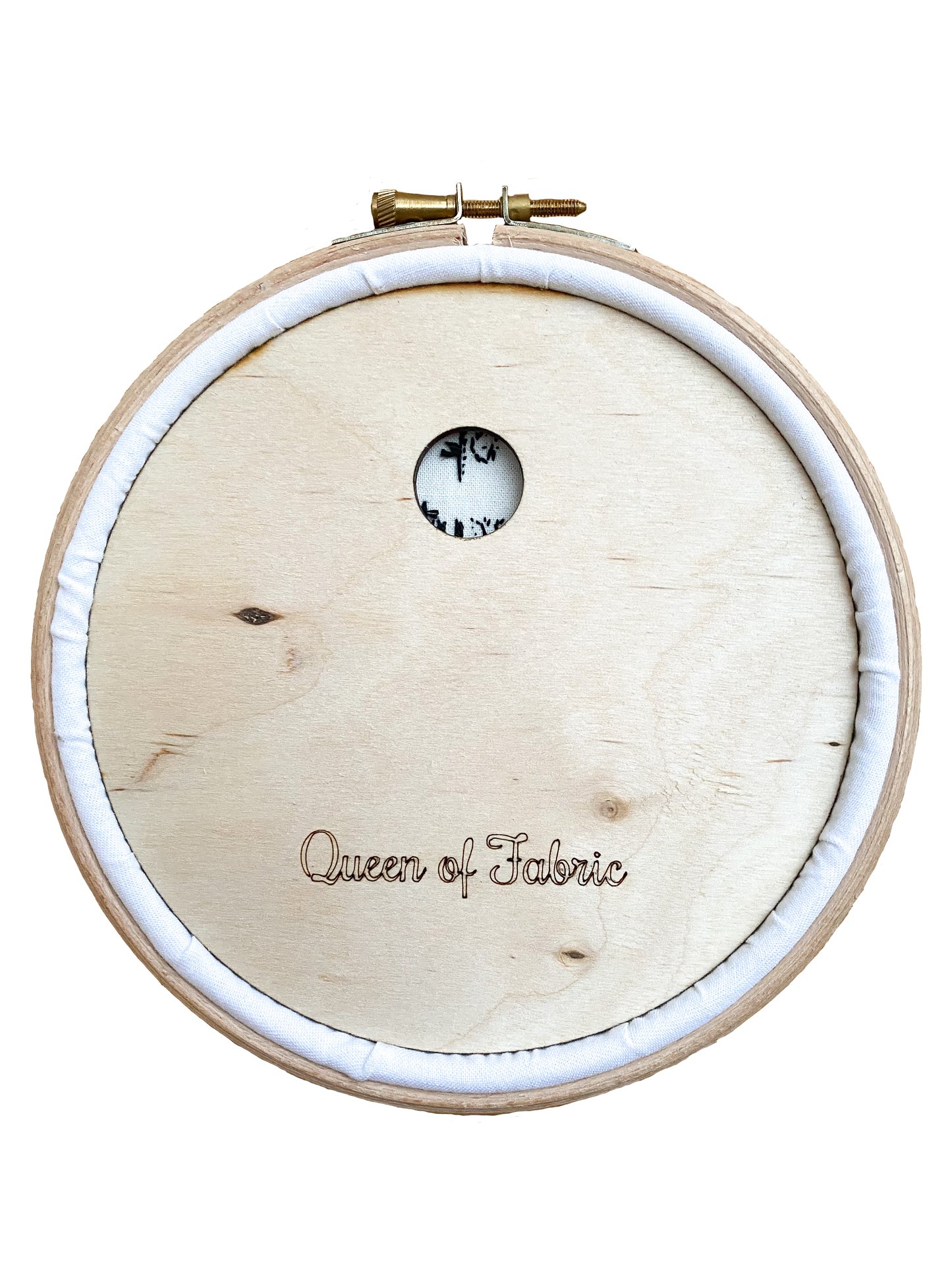 6" Embroidery Hoop and Back Combo