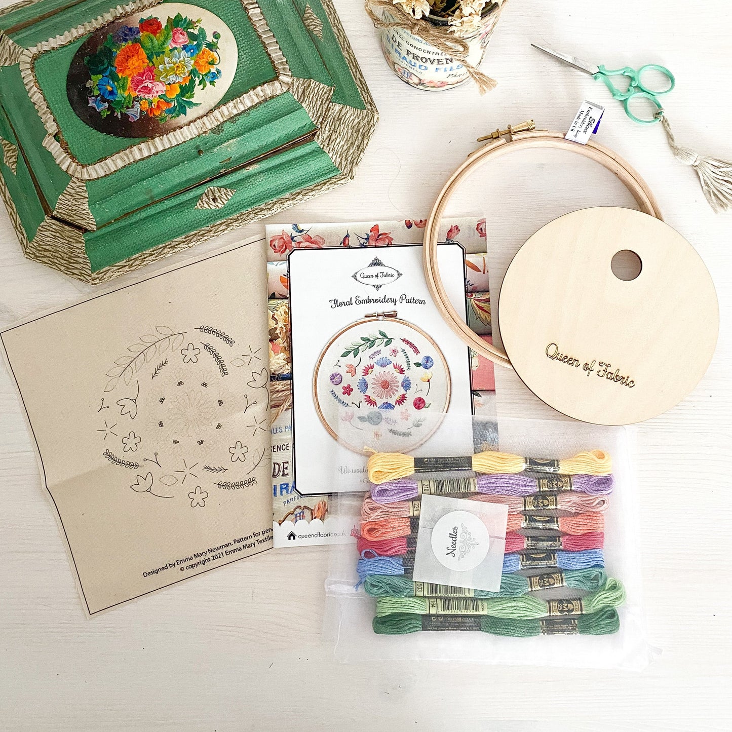 Floral Embroidery Kit