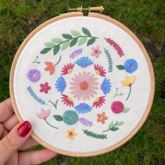 Floral Embroidery Kit