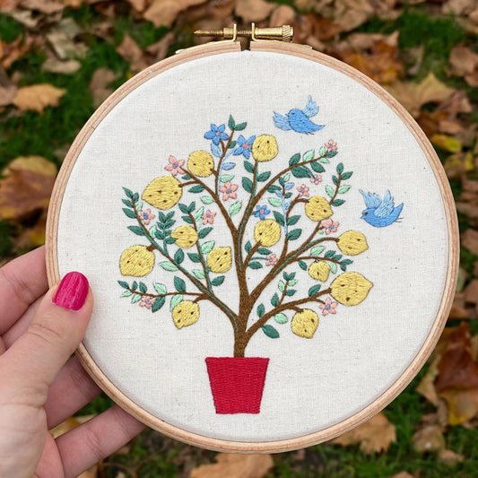 Lemon Tree Embroidery Kit
