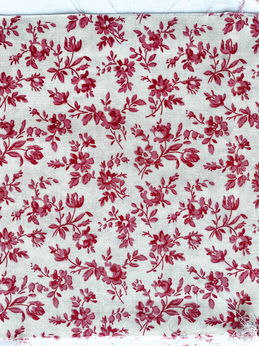French General Red Floral