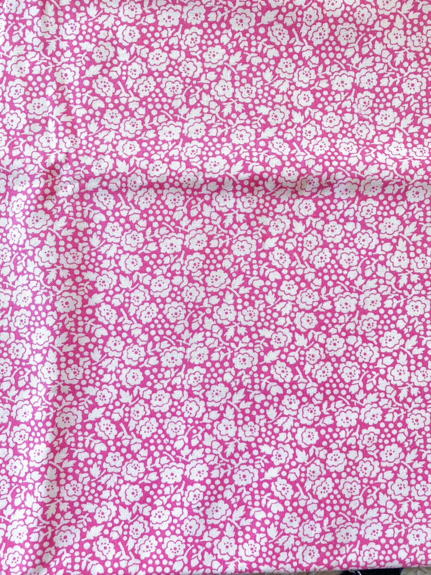 White Flowers on Vibrant Pink