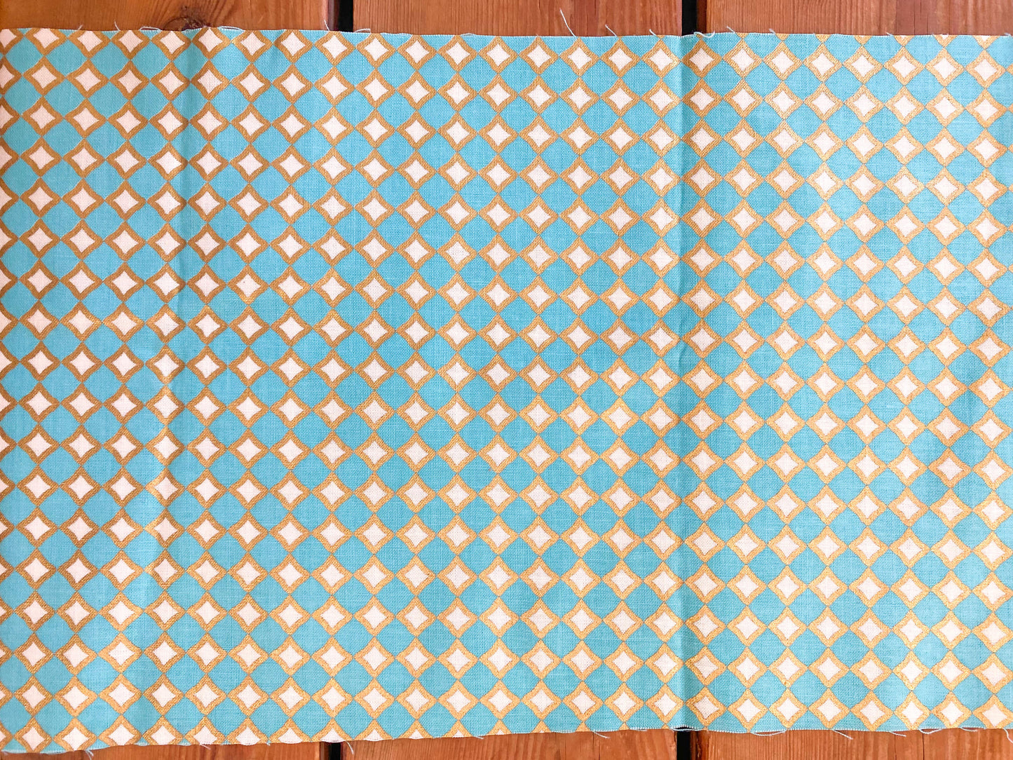 Blue and Gold Diamond Geometric