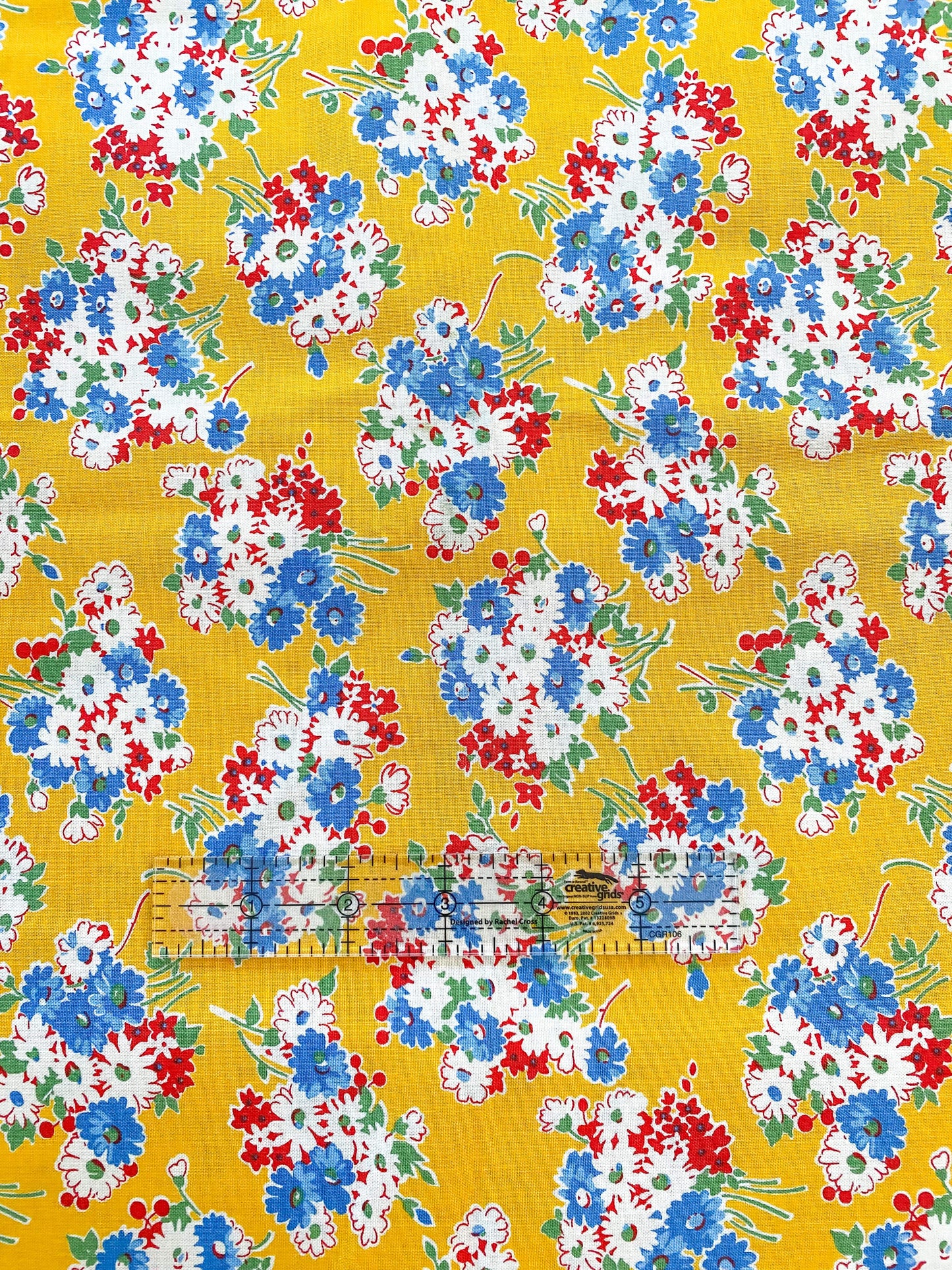 Floral Bouquet on Yellow